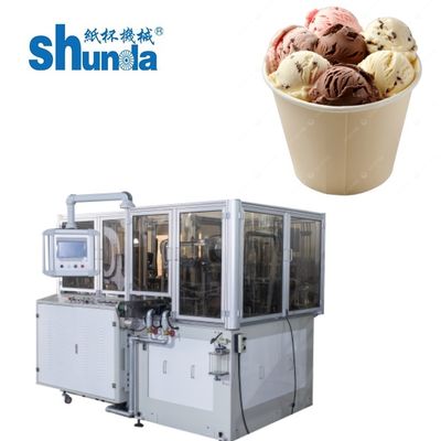 Jakość Maszyna do produkcji kubków na lody, maszyna do szybkiego wytwarzania kubków na lody, sterowanie automatyczne i cyfrowe fabryka