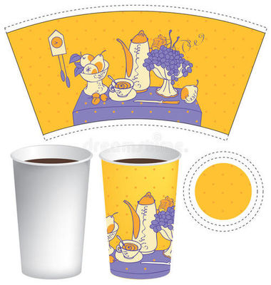 Raw Material Printed And Cutted Paper Cup Sheet For Hot / Cold Drink Cup
