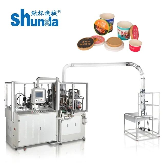 Option Feeder Included Ice Cream Paper Cup Making Machine For Cup Height Range 50mm--150mm Fast Production