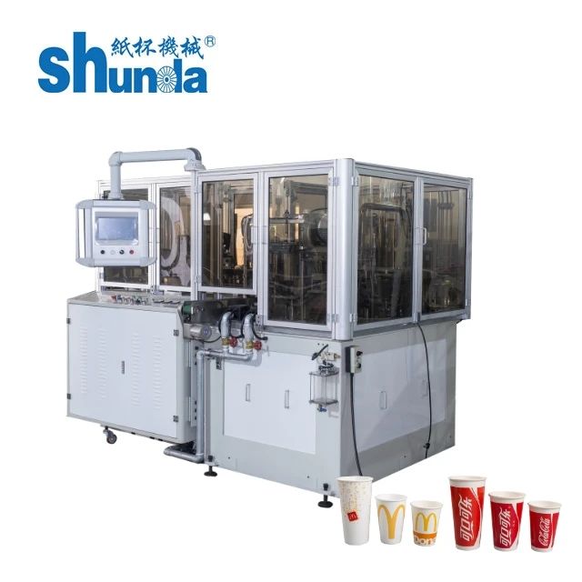 White Customized Color High Speed Paper Cup Machine Automatic For 135-450 Gsm Thickness